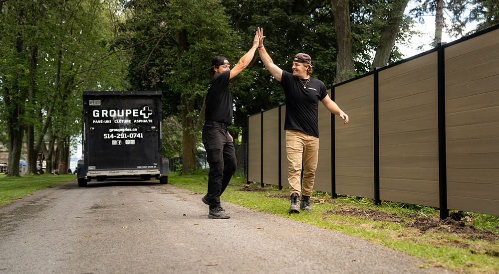 Clôture composite Brossard Longueuil Boucherville