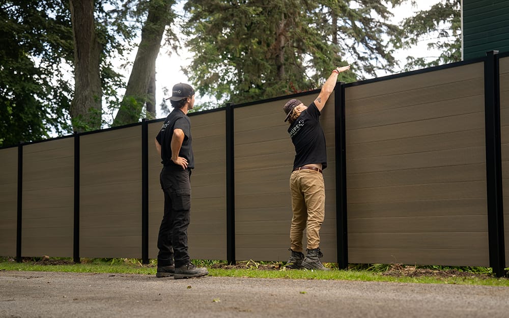 Clôture composite Brossard Longueuil Boucherville